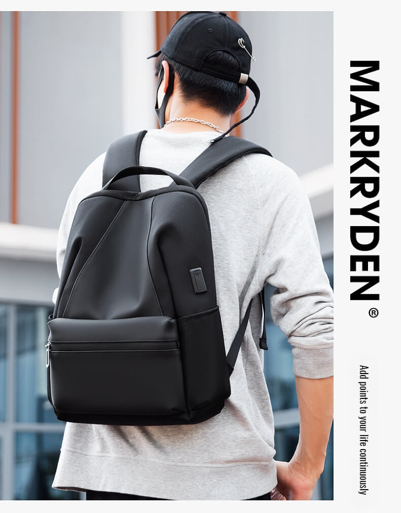 Multi-compartment laptop backpack