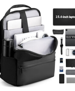 Multi-compartment laptop backpack