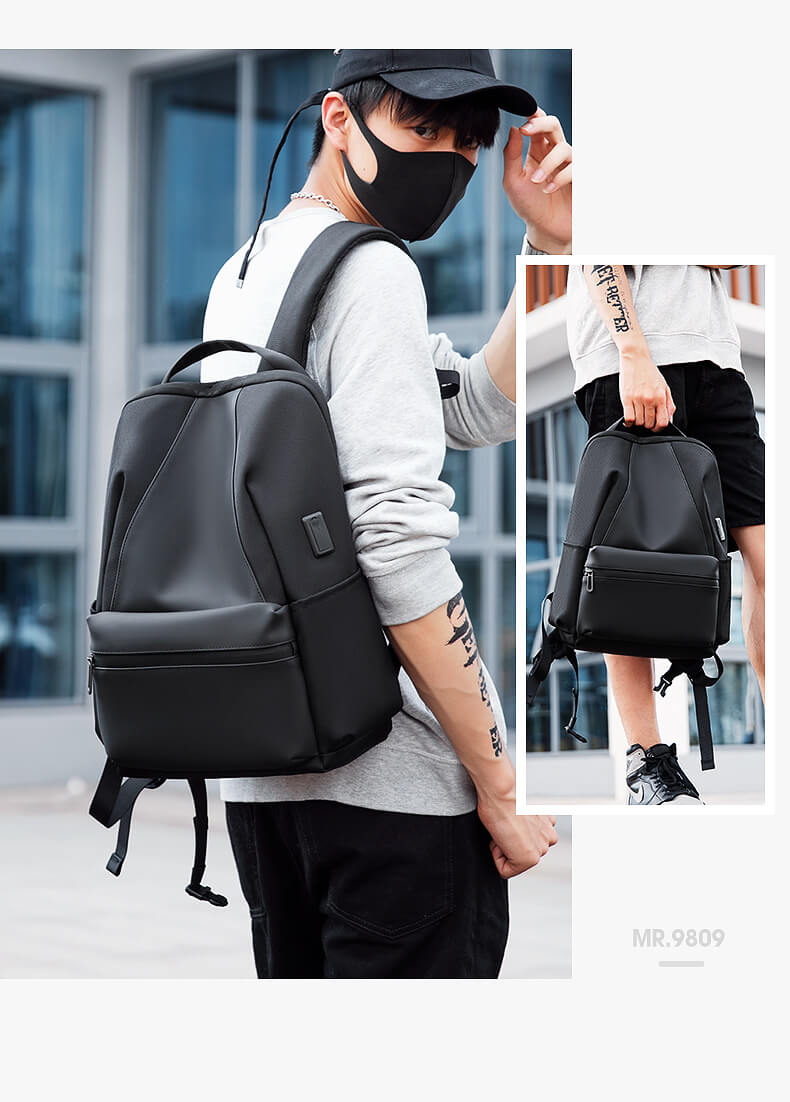 Multi-compartment laptop backpack