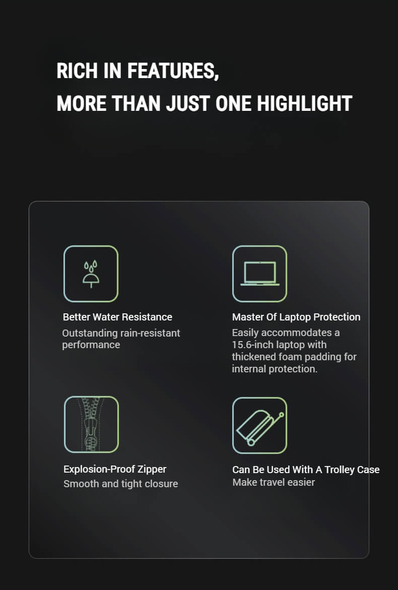 Travel laptop backpack