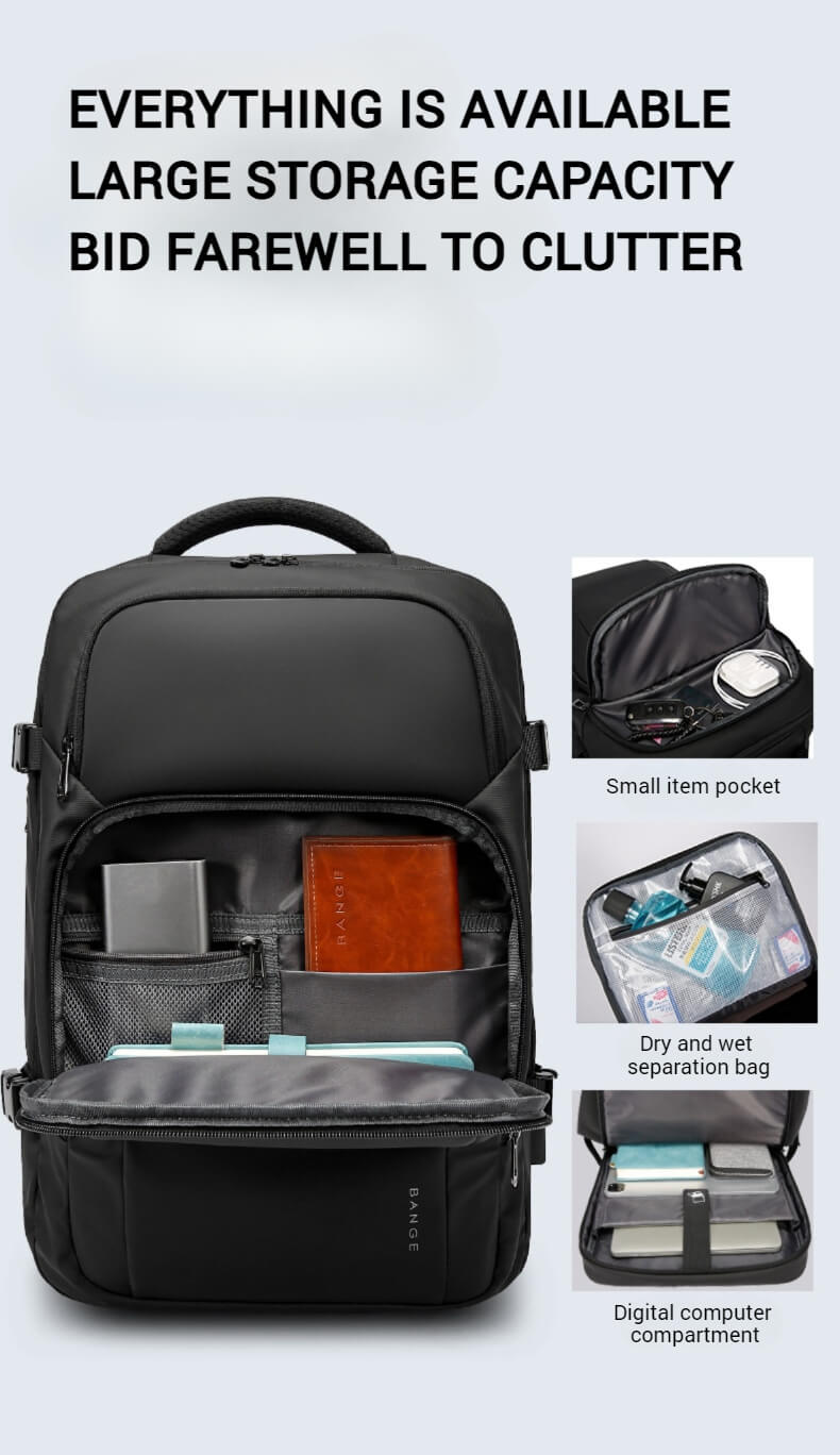 Travel laptop backpack