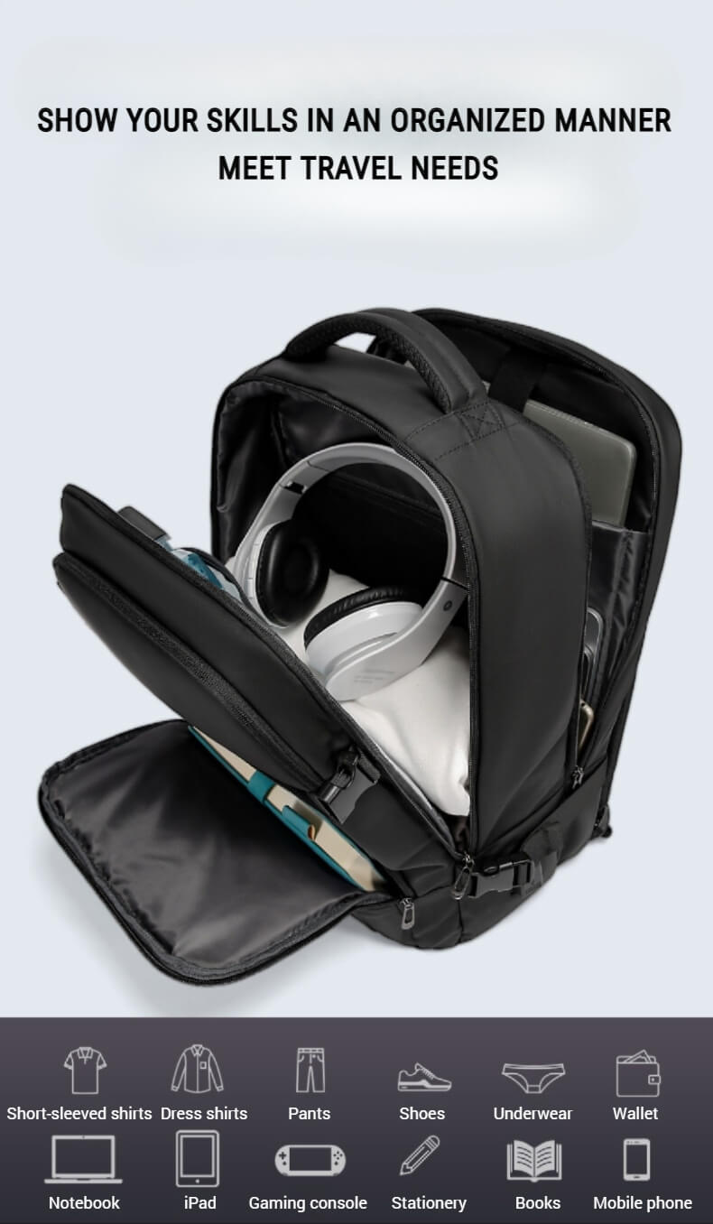 Travel laptop backpack