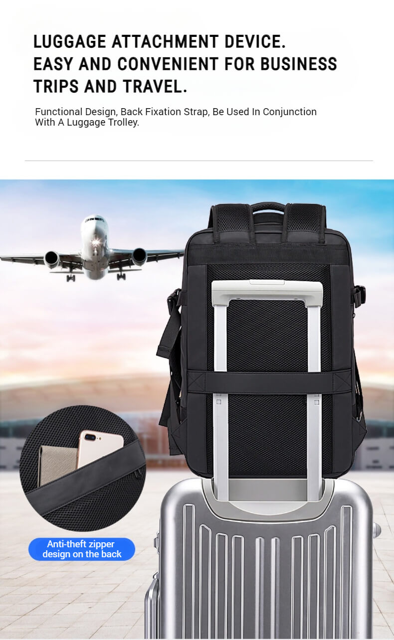 Expandable laptop backpack