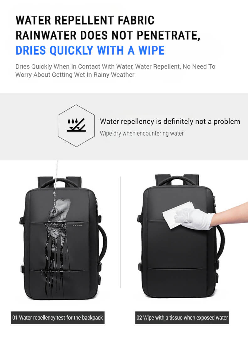 Expandable laptop backpack