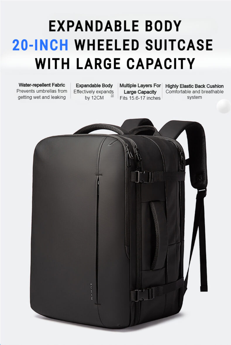 expandable travel backpack