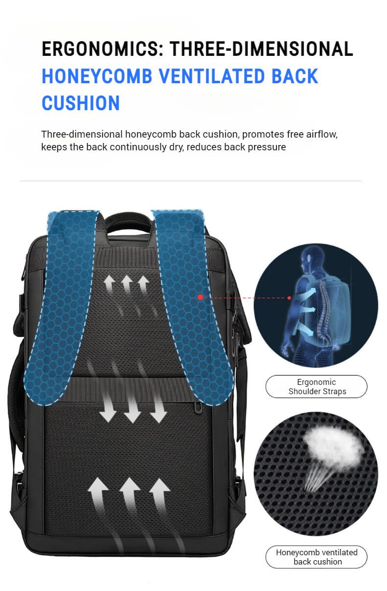 expandable travel backpack
