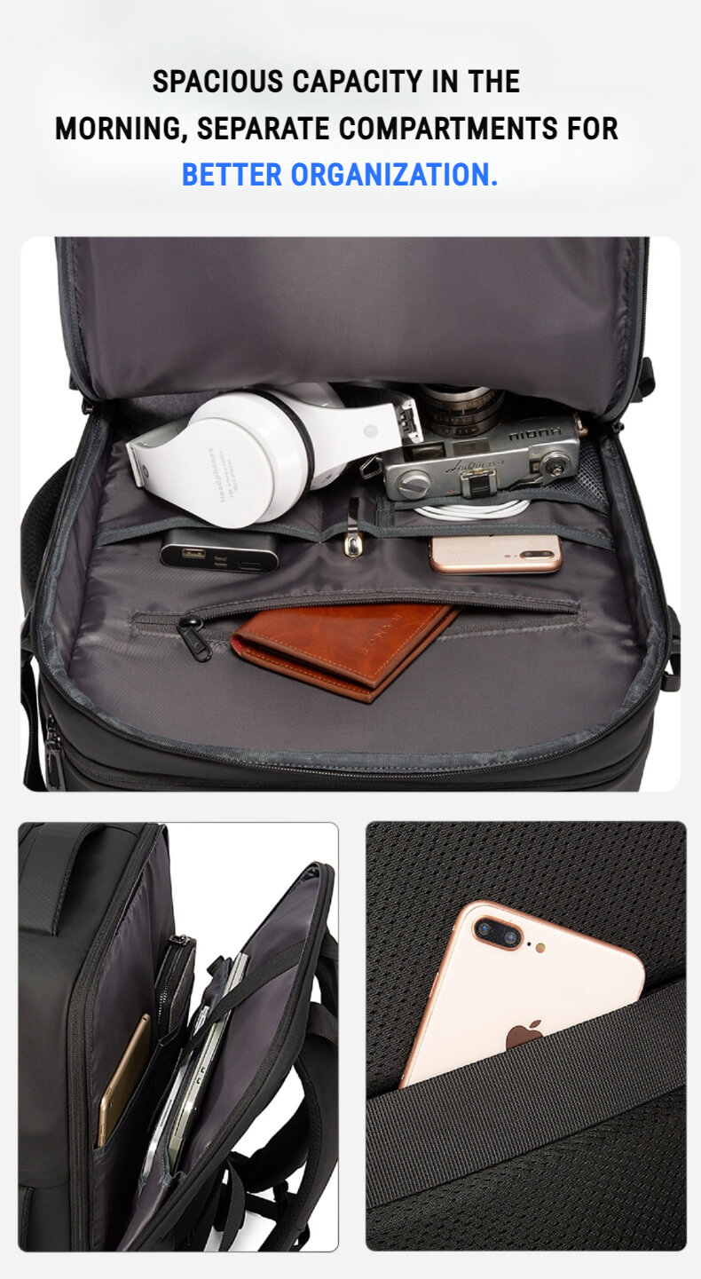 expandable travel backpack