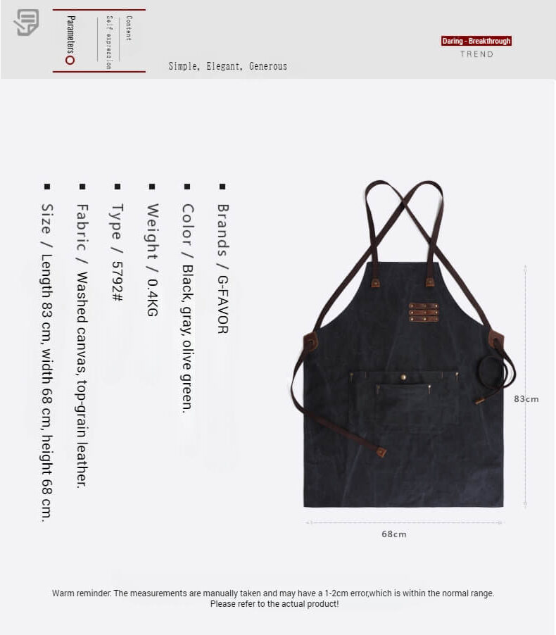 Canvas apron