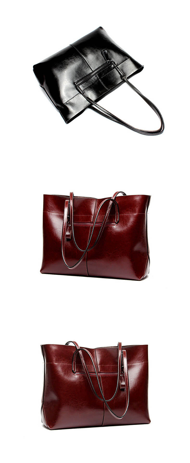 Leather handbag