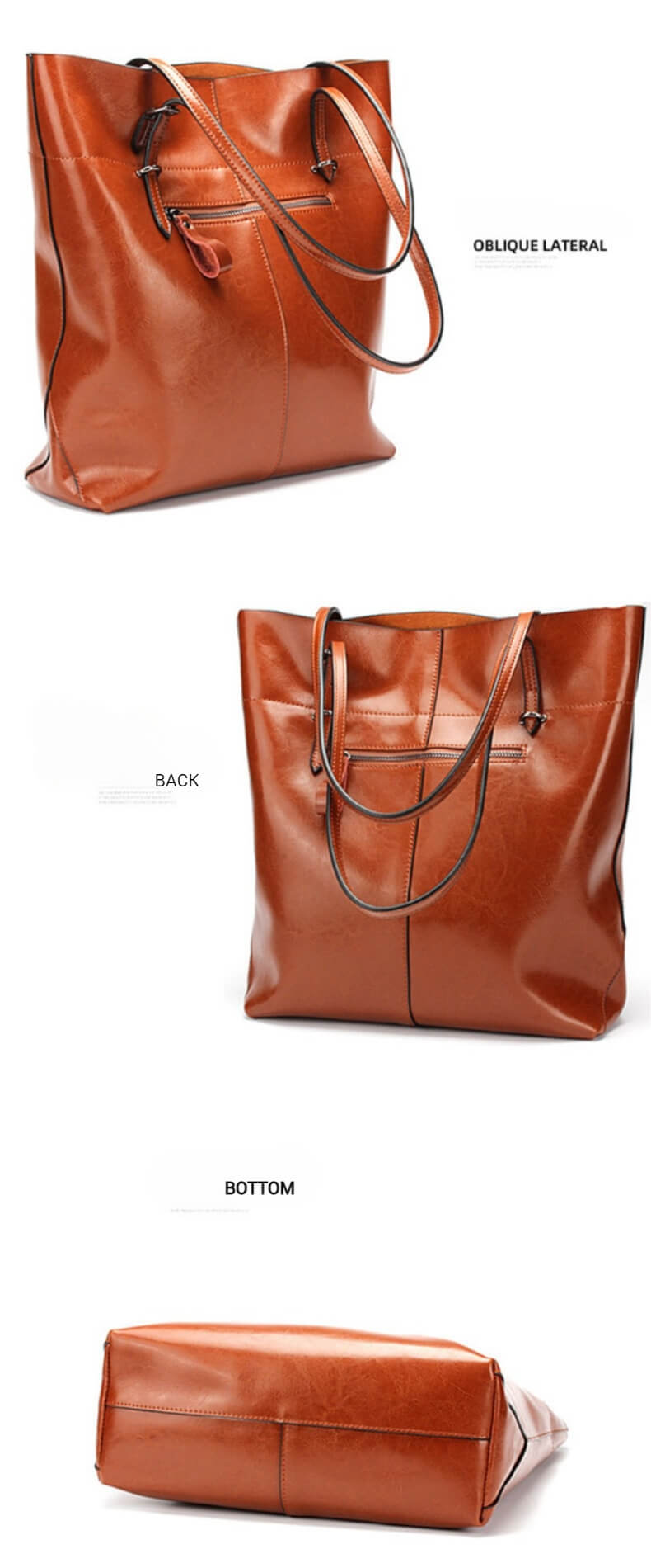 Leather handbag