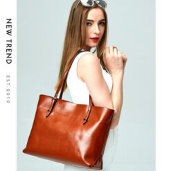 Leather handbag