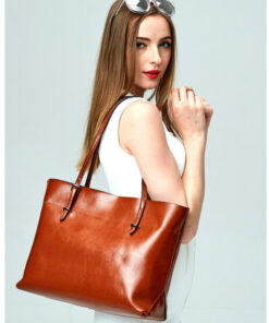 Leather handbag