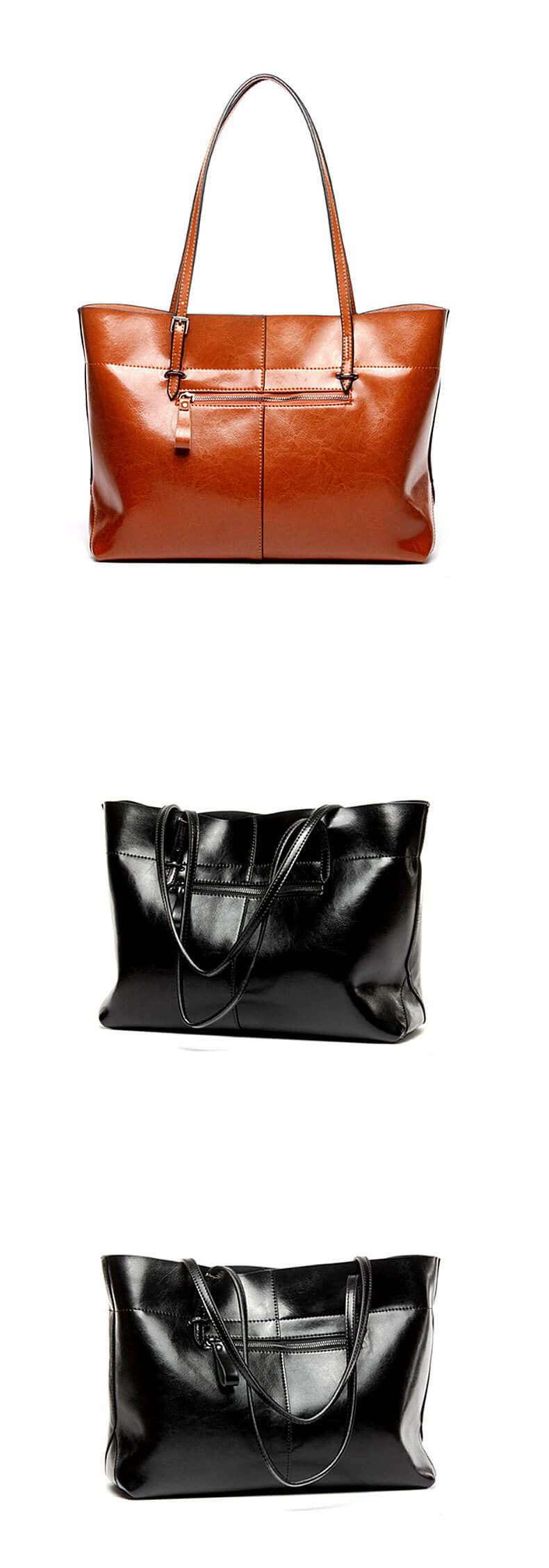Leather handbag