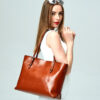 Leather handbag