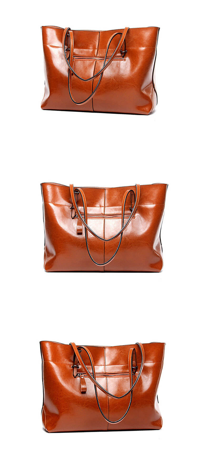 Leather handbag