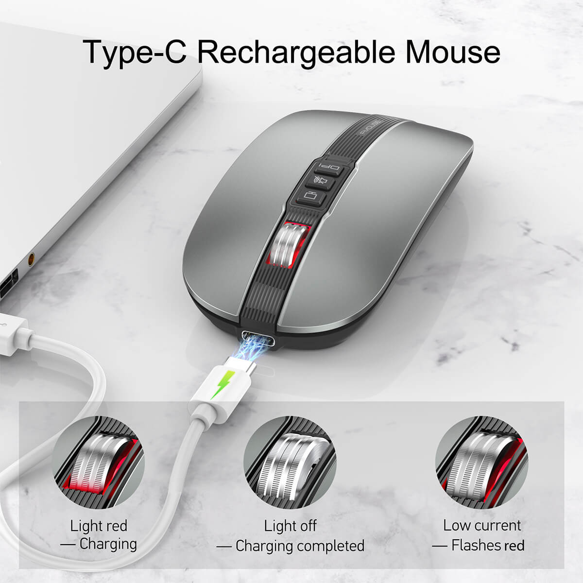 Slim wireless mouse