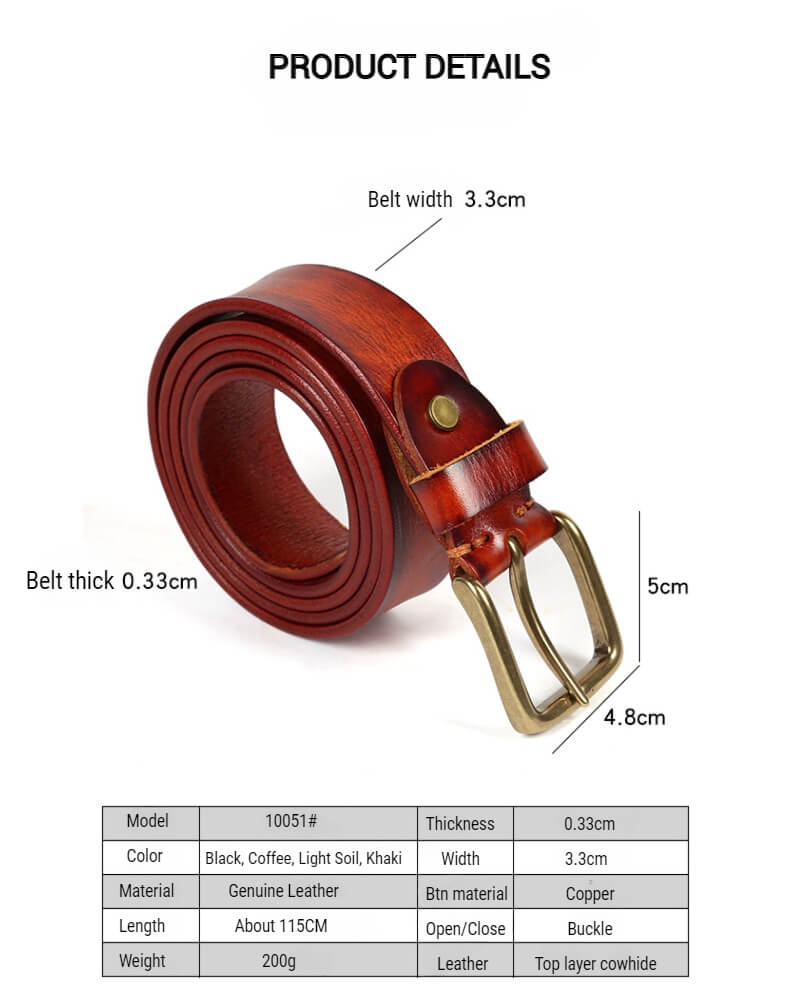 Vintage leather belt