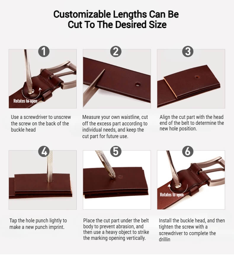 Vintage leather belt