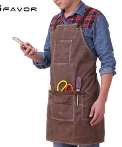 Waxed canvas apron