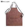 Waxed canvas apron
