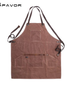 Waxed canvas apron