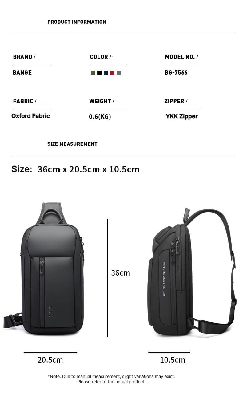 Multi-pocket sling bag