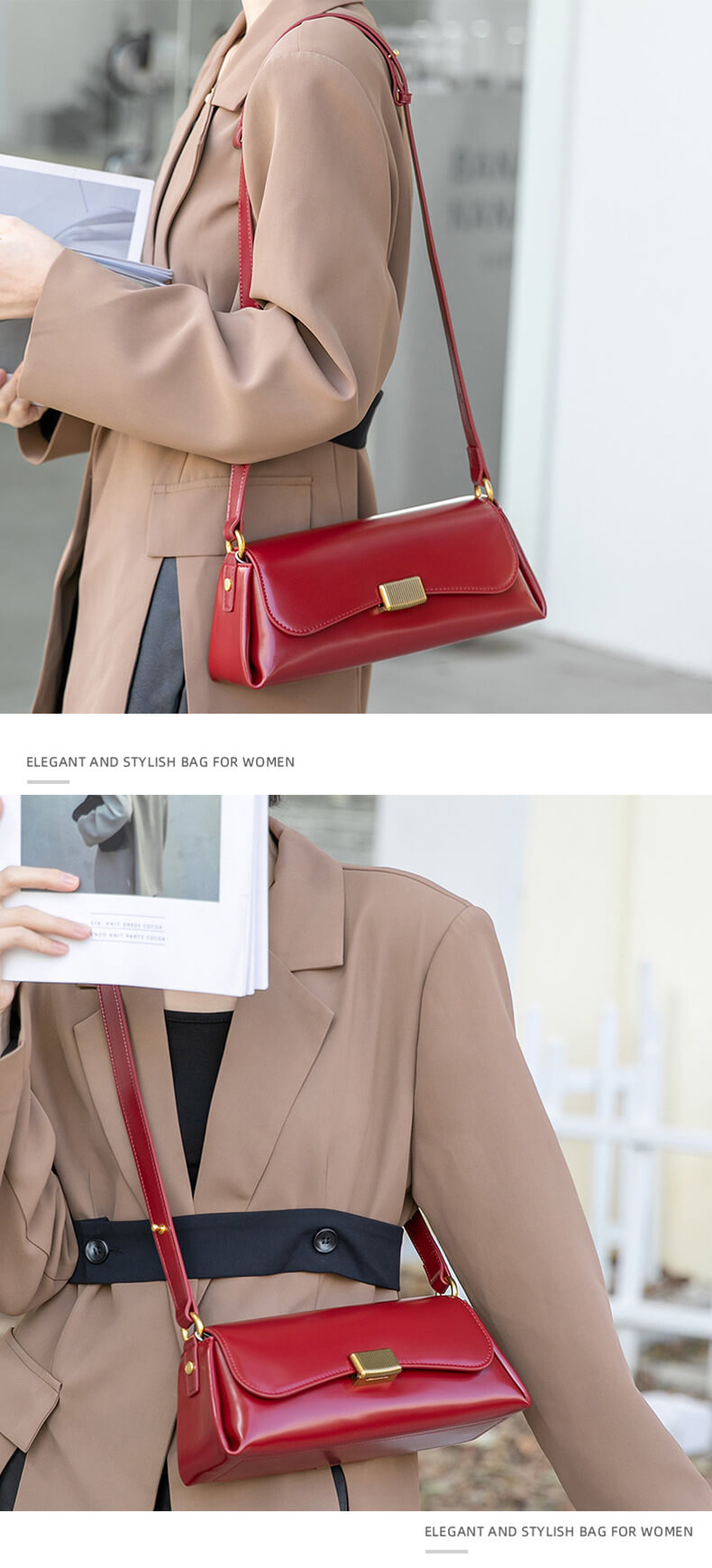 Cowhide Clasp Bag 3432223