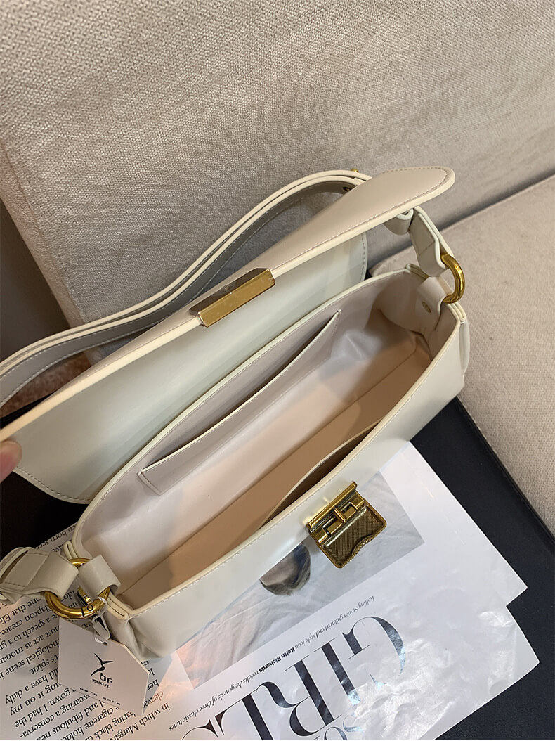 Cowhide Clasp Bag 343229