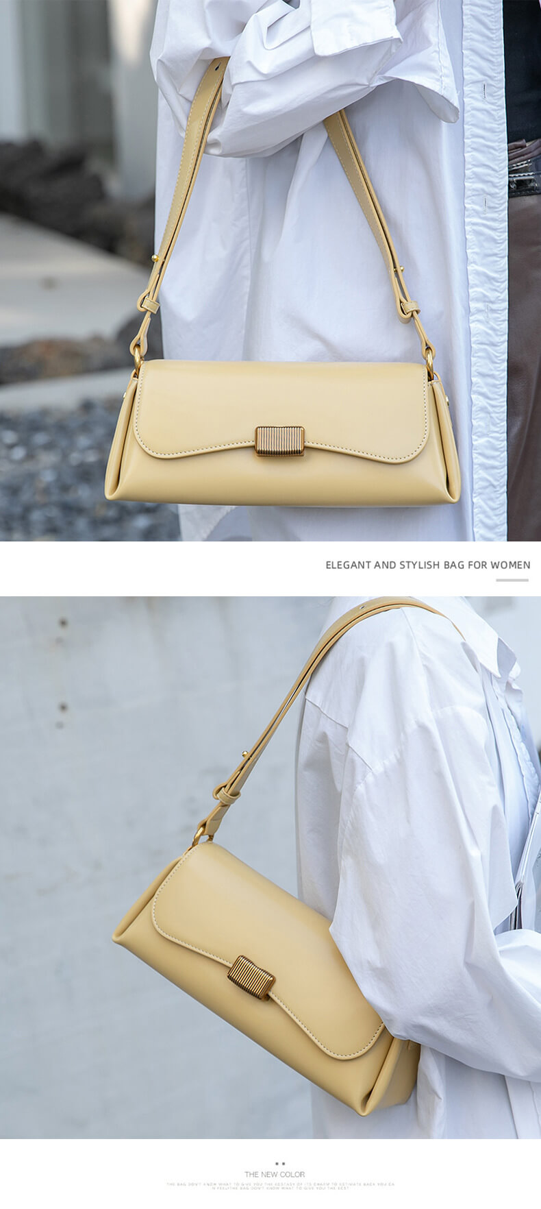 Cowhide Clasp Bag 354657