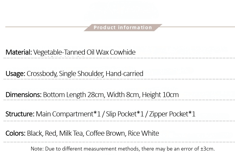 Cowhide Clasp Bag 55553