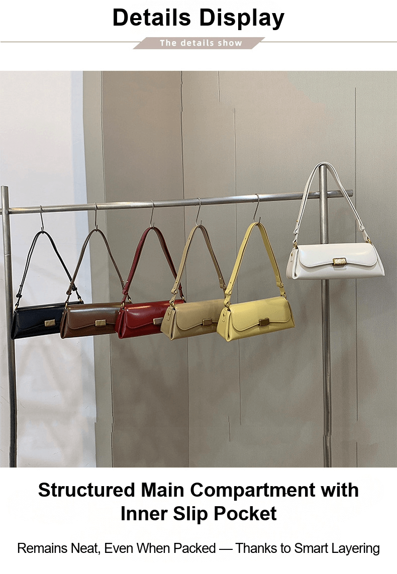 Cowhide Clasp Bag 6678