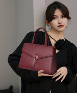 Leather Crossbody Tote 392987