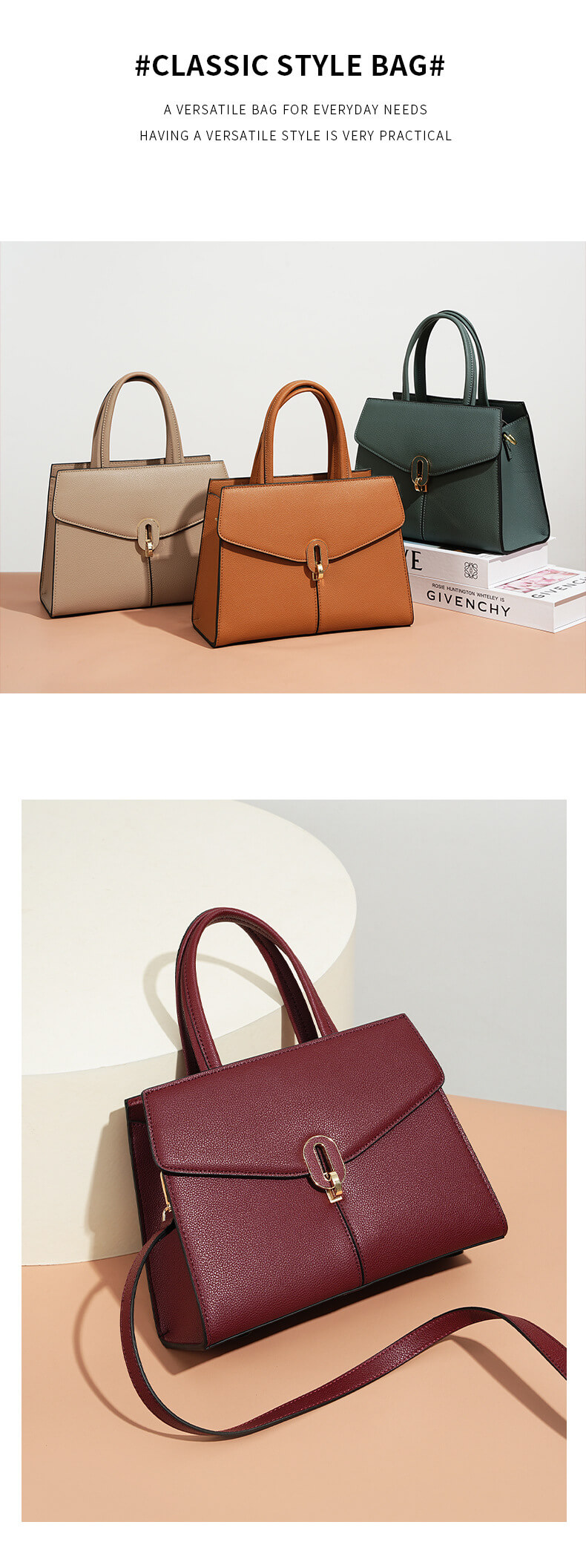 Leather Crossbody Tote 39675