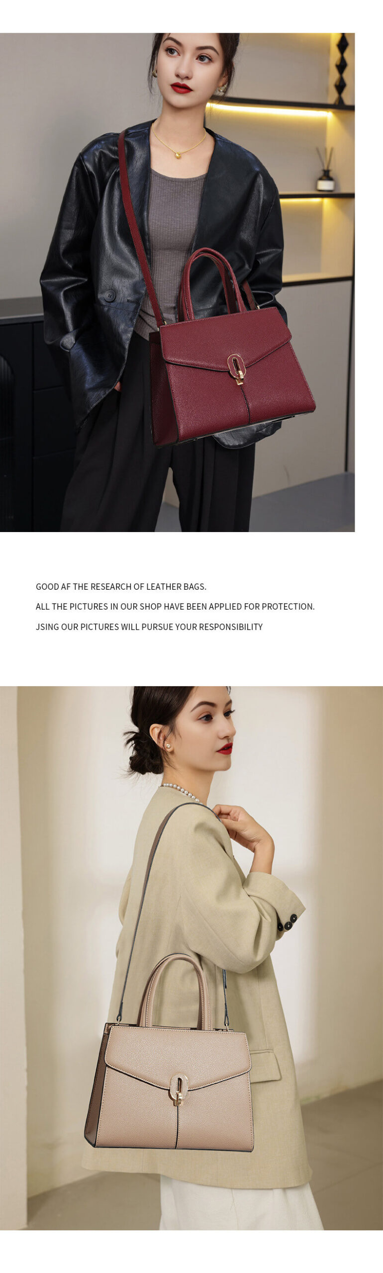 Leather Crossbody Tote 398342