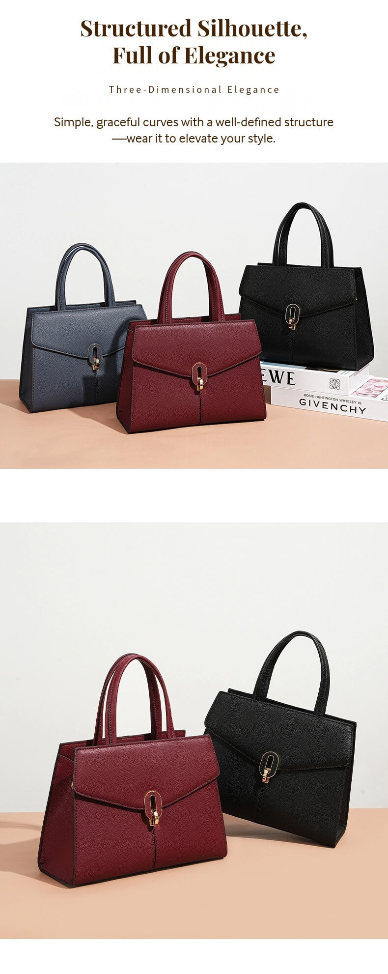 Leather Crossbody Tote 43322