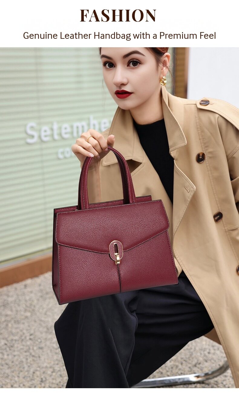 Leather Crossbody Tote 5654