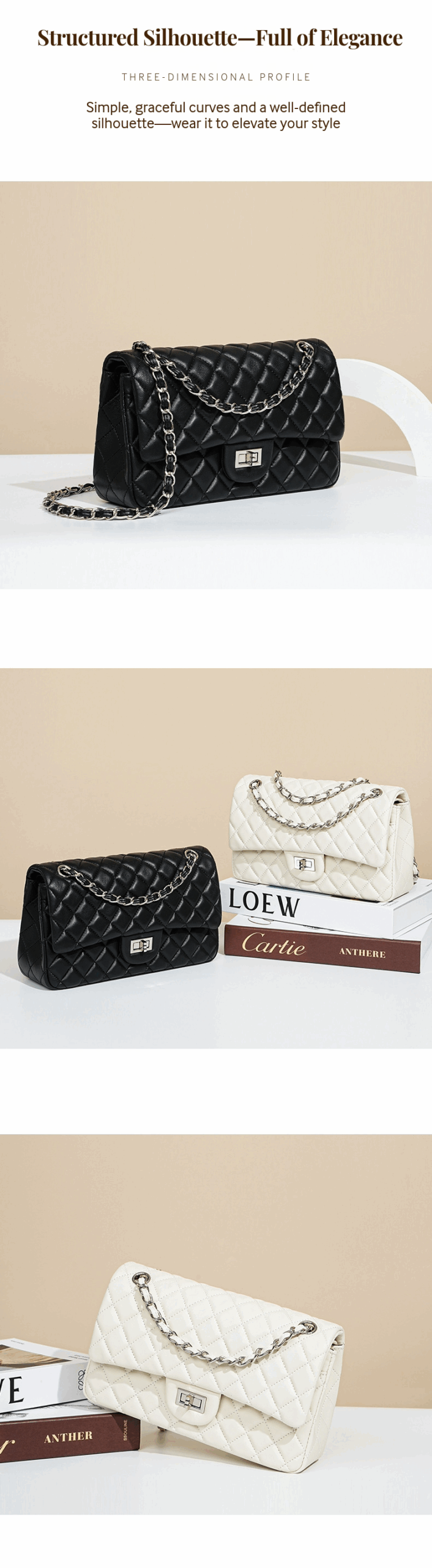 Quilted Chain Bag 33112