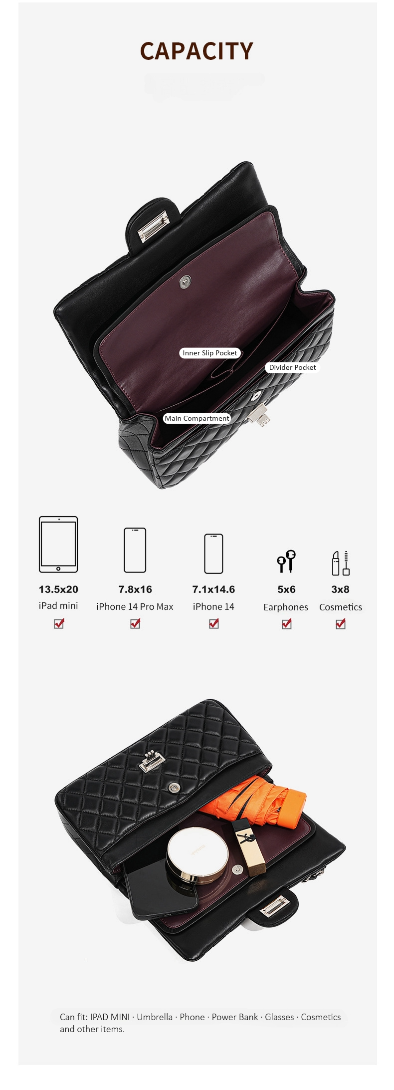 Quilted Chain Bag 33122