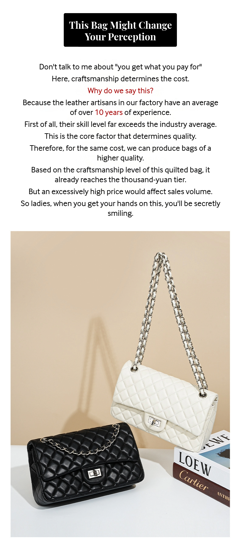 Quilted Chain Bag 33444