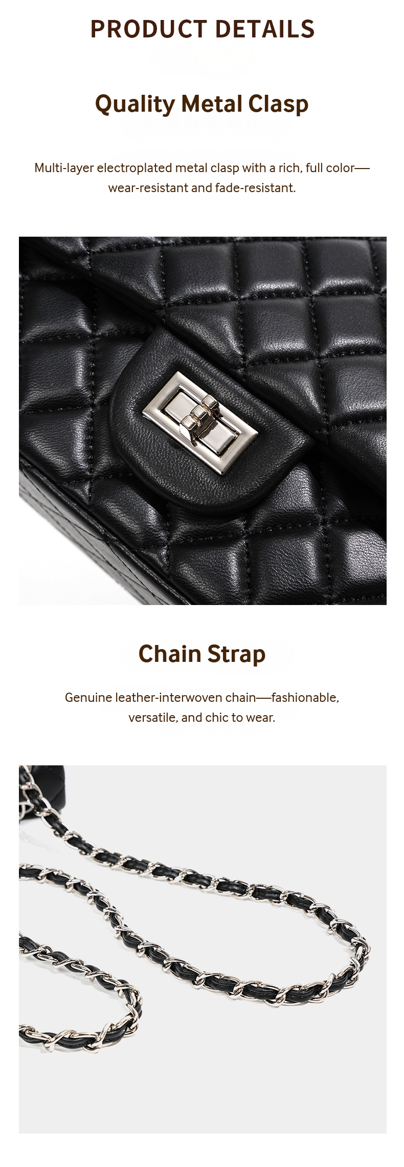 Quilted Chain Bag 33900