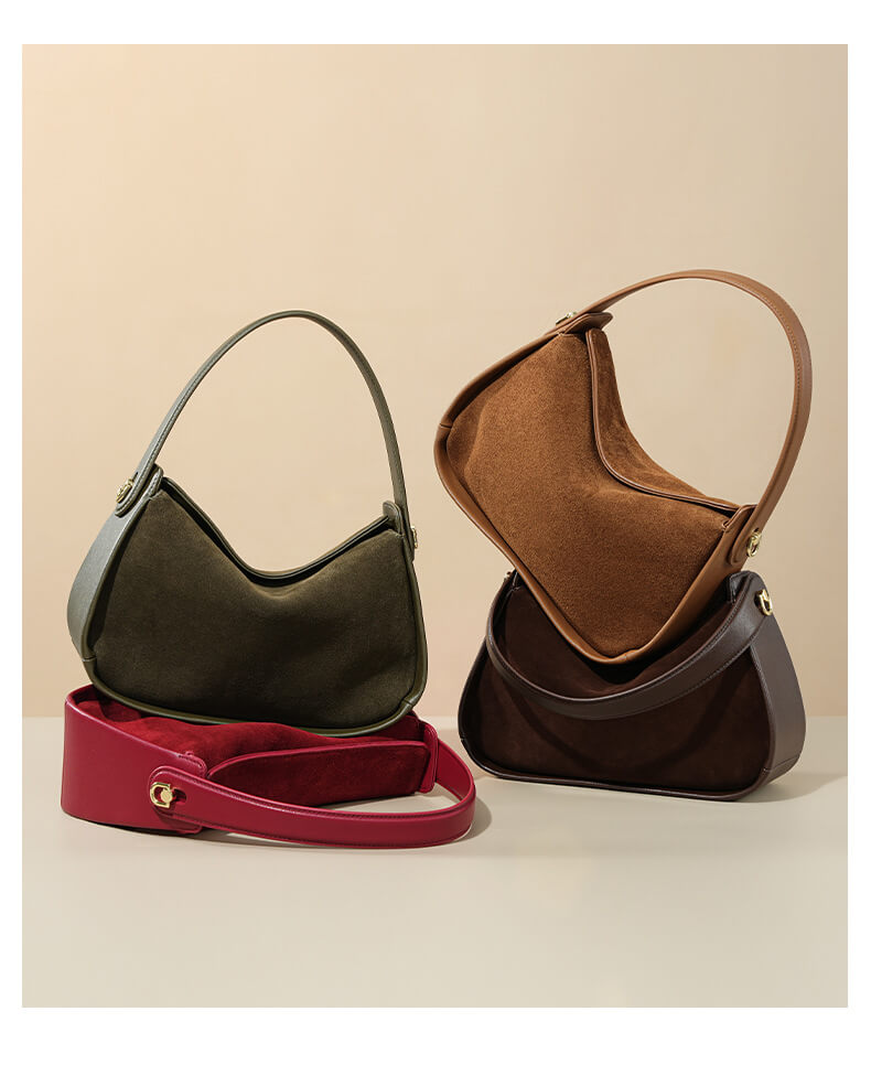 Suede Handbag 66701
