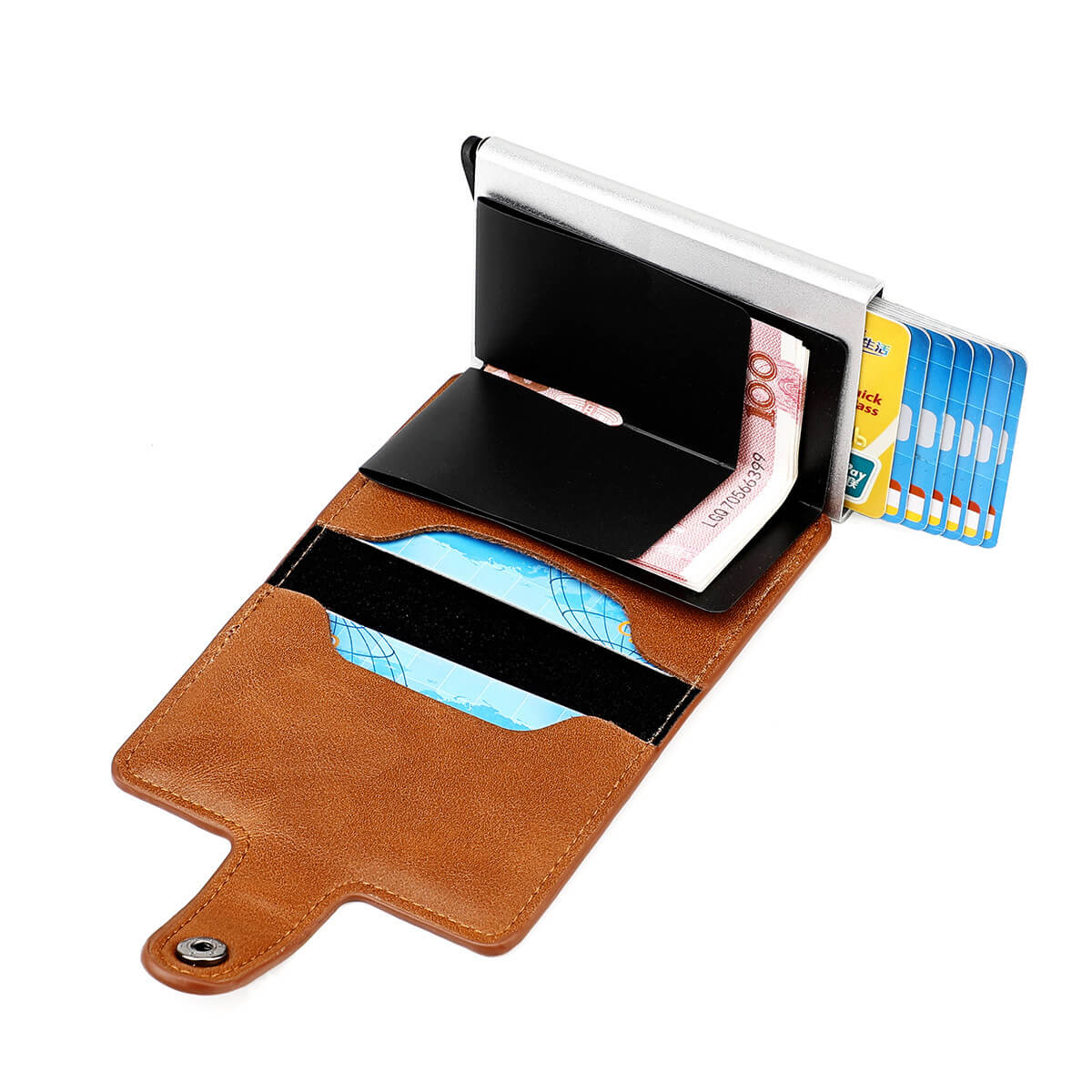 RFID Genuine Leather Card Case