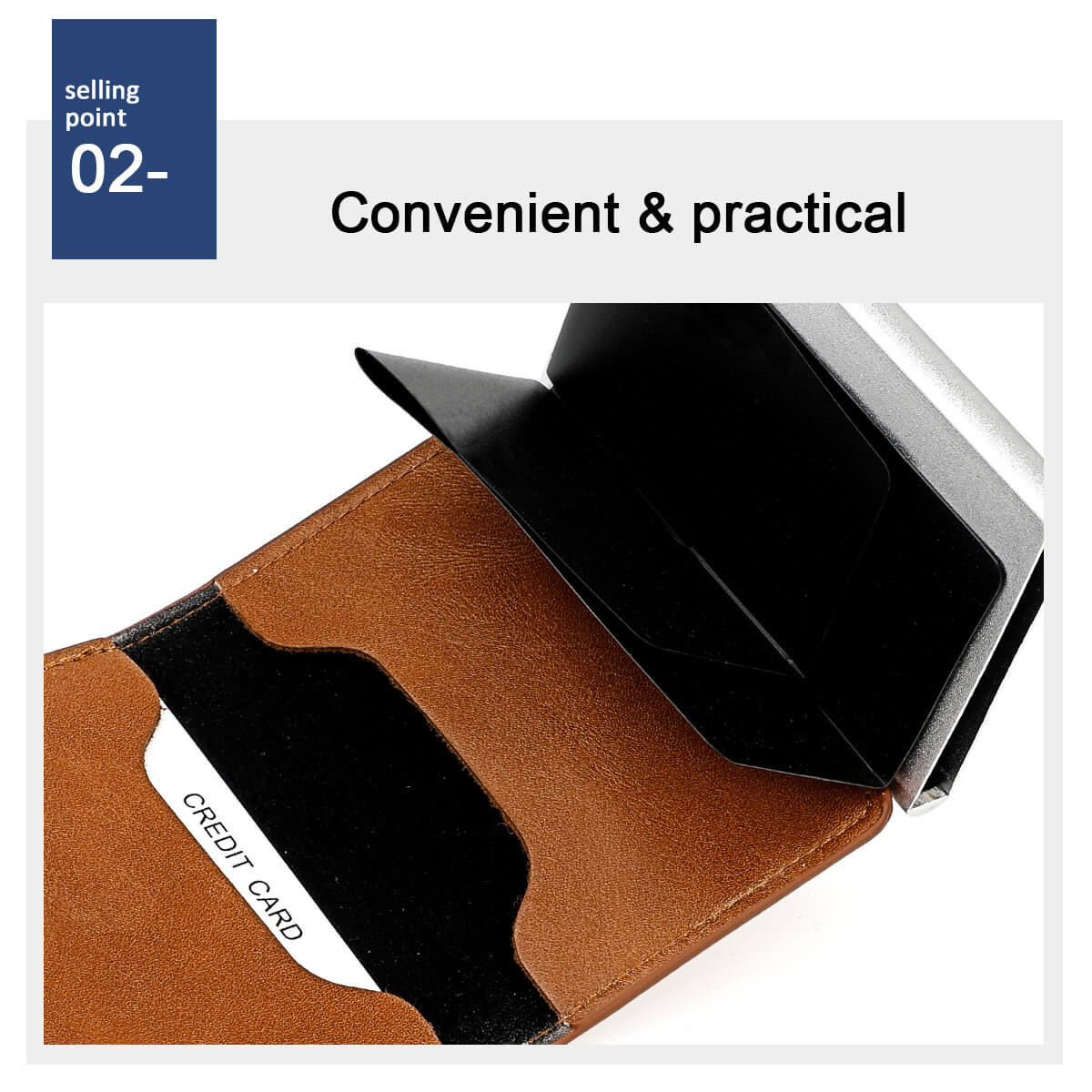 RFID Genuine Leather Card Case