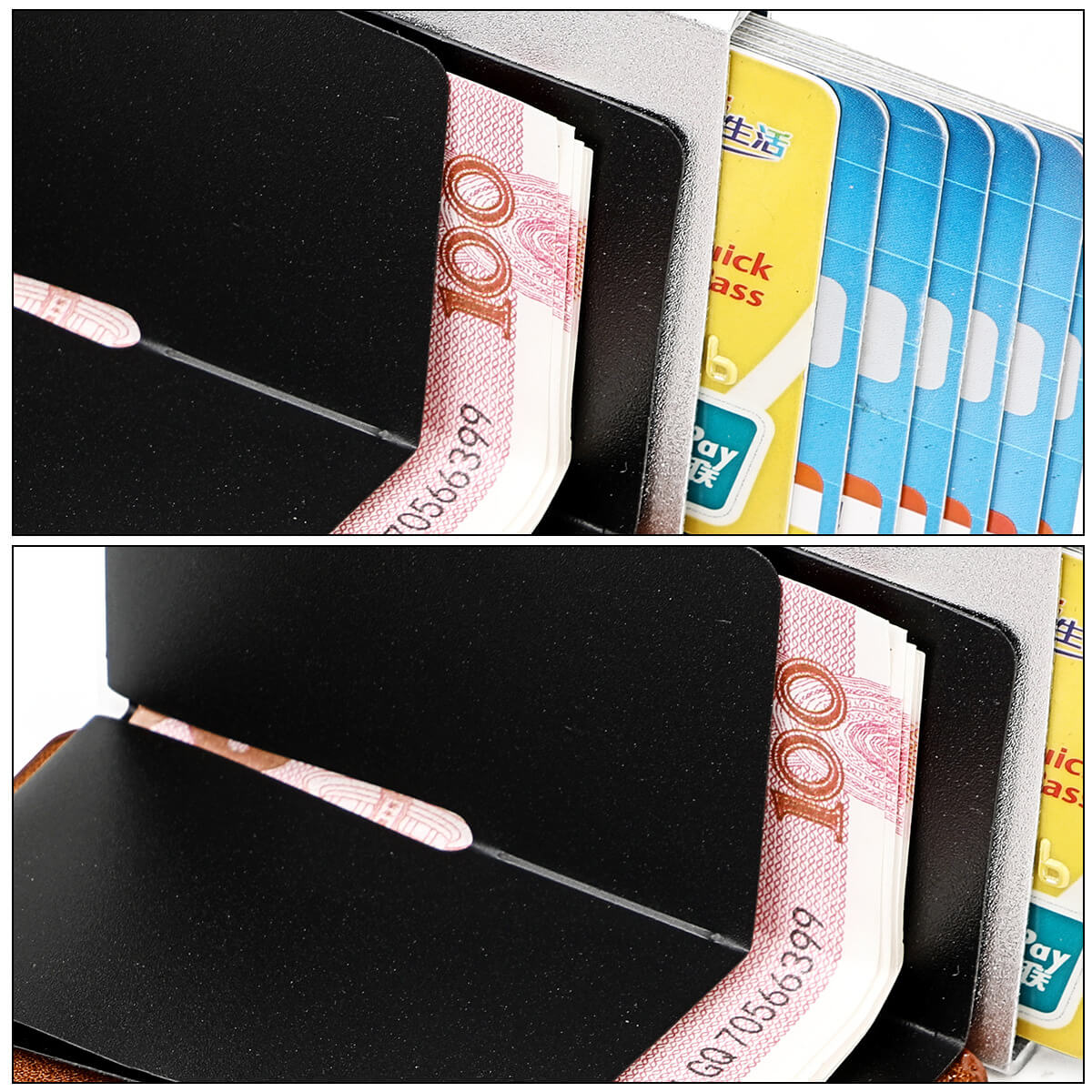 RFID Genuine Leather Card Case