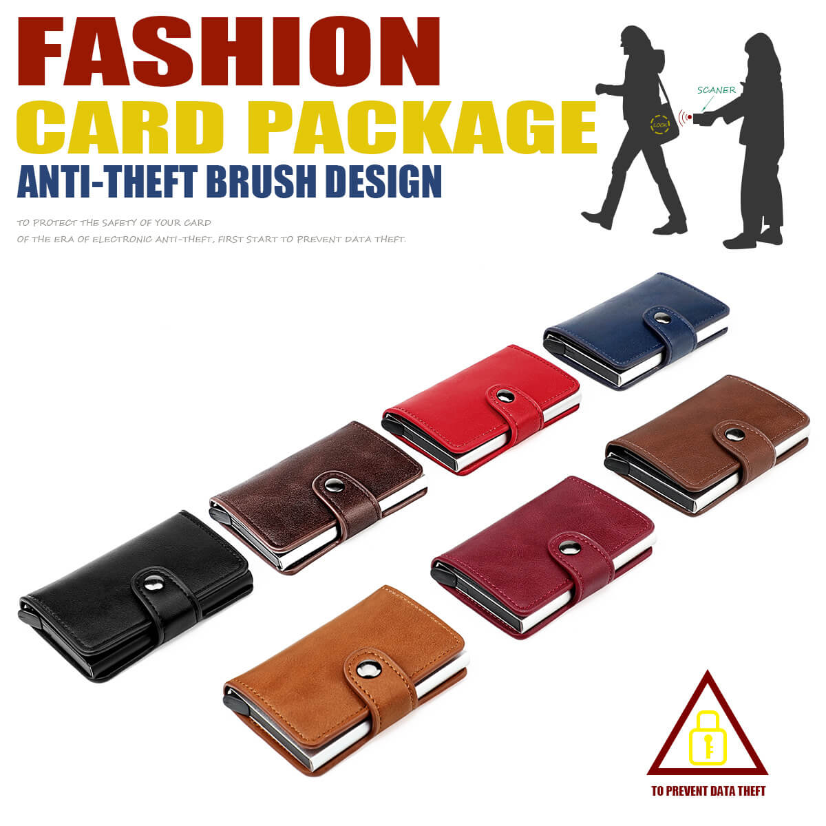 RFID Genuine Leather Card Case