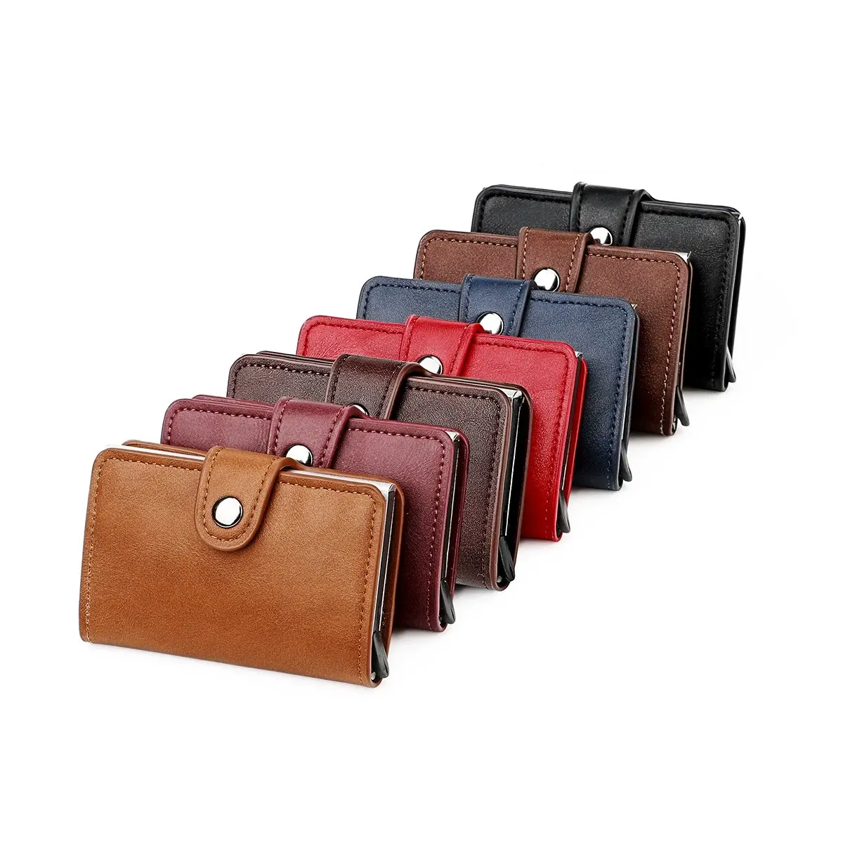RFID Genuine Leather Card Case