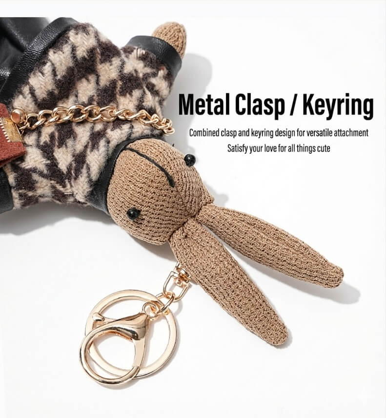 Cute Rabbit Bag Charm