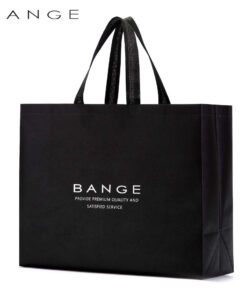 Exquisite BANGE black gift bag with logo and carry handles
