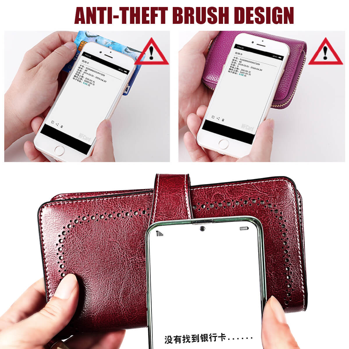 RFID Genuine Leather Wallet