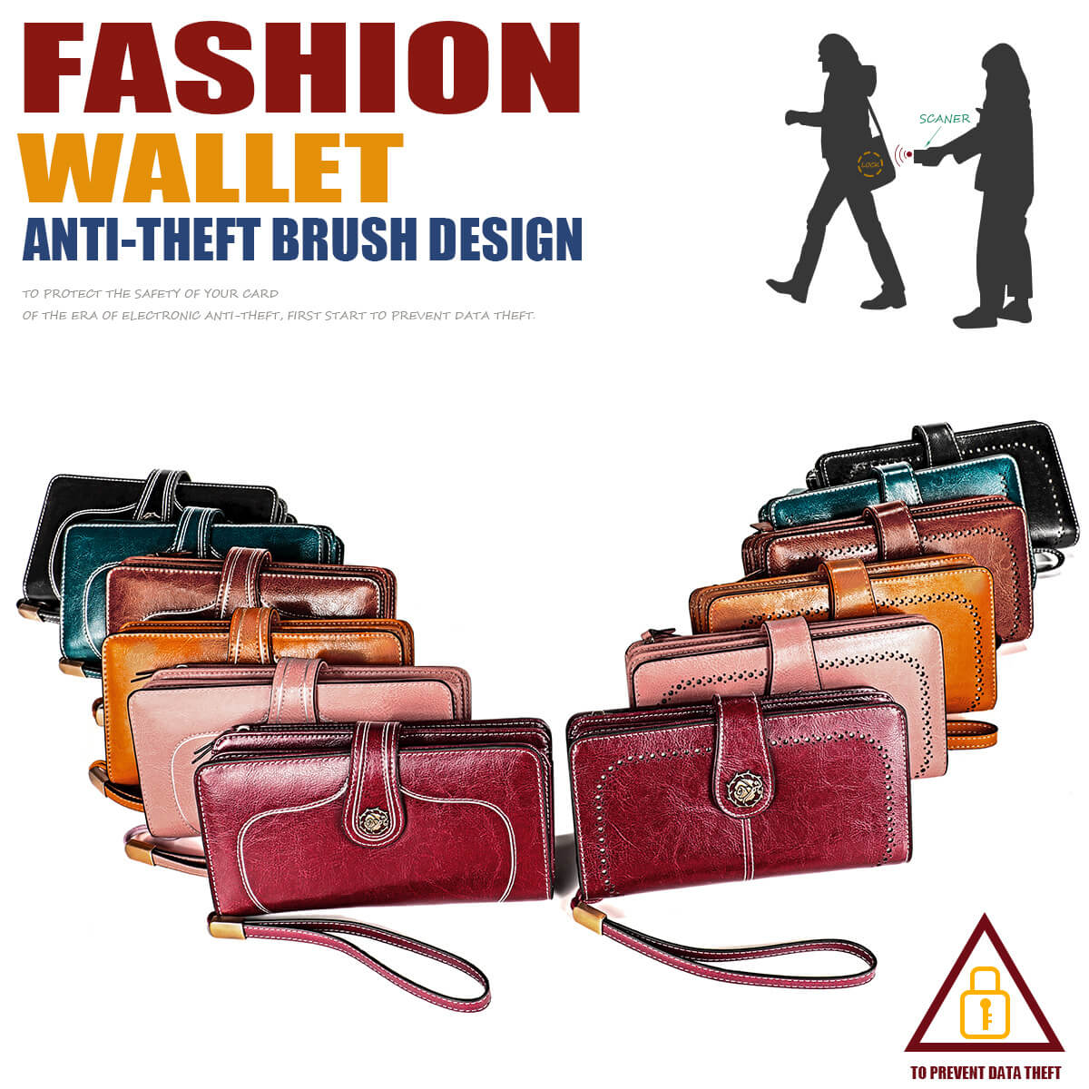 RFID Genuine Leather Wallet